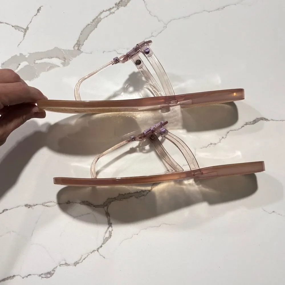 Tory Burch | Women's Mini Miller Purple Jelly Thong Sandals 6